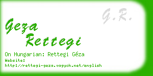 geza rettegi business card
